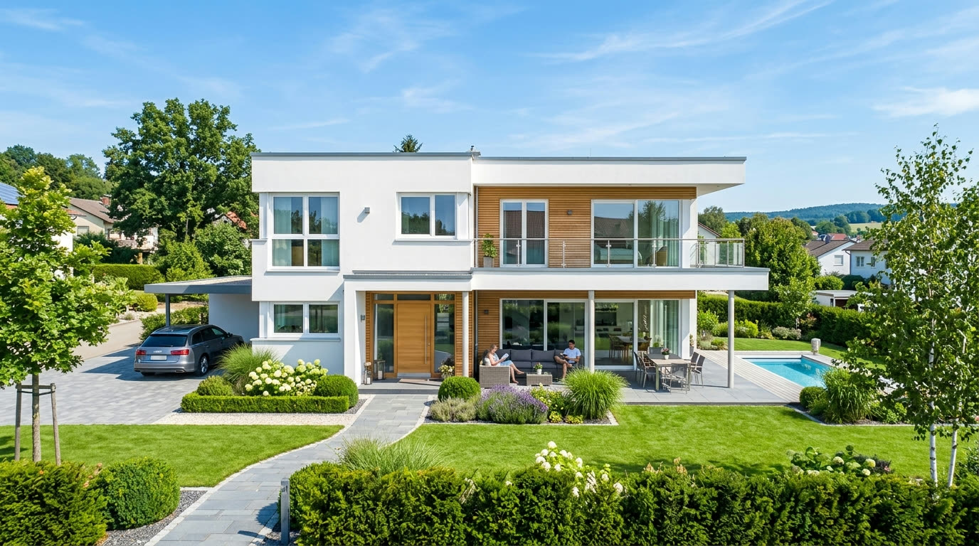 Modernes Einfamilienhaus — mit Maklion vermarktet